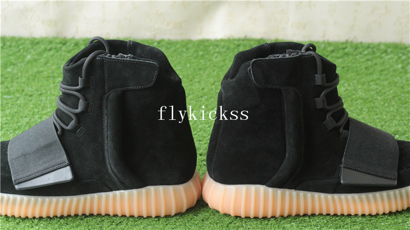 Adidas Yeezy Boost 750 Black Yellow Gum Glow Sole